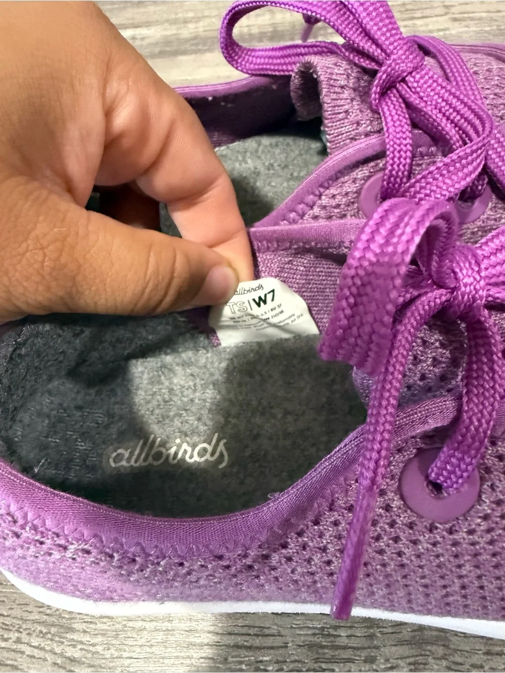 Allbirds Tree Skipper Lux Purple Knit Sneaker Shoe
